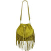 Modarno Wildledertasche mit Fransen 26x13x26 cm