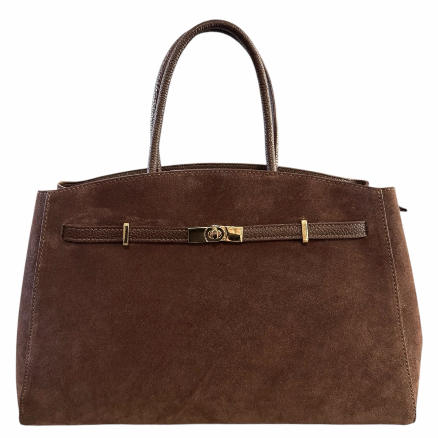 Modarno Borsa Grande in vera pelle Scamosciata Aura 40x17x26 cm