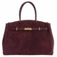 Modarno Borsa Grande in vera pelle Scamosciata Aura 40x17x26 cm