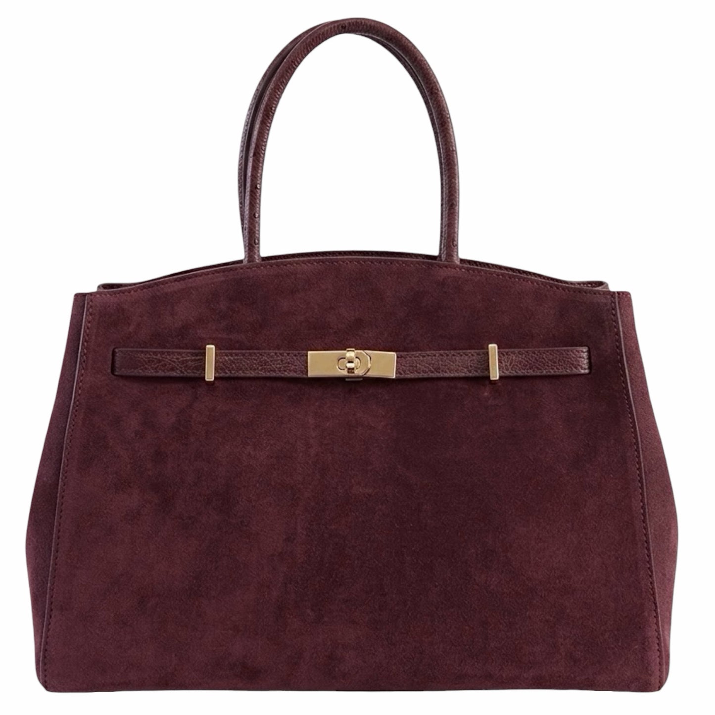 Modarno Borsa Grande in vera pelle Scamosciata Aura 40x17x26 cm