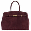 Modarno Borsa Grande in vera pelle Scamosciata Aura 40x17x26 cm