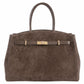 Modarno Borsa Grande in vera pelle Scamosciata Aura 40x17x26 cm