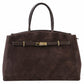 Modarno Borsa Grande in vera pelle Scamosciata Aura 40x17x26 cm