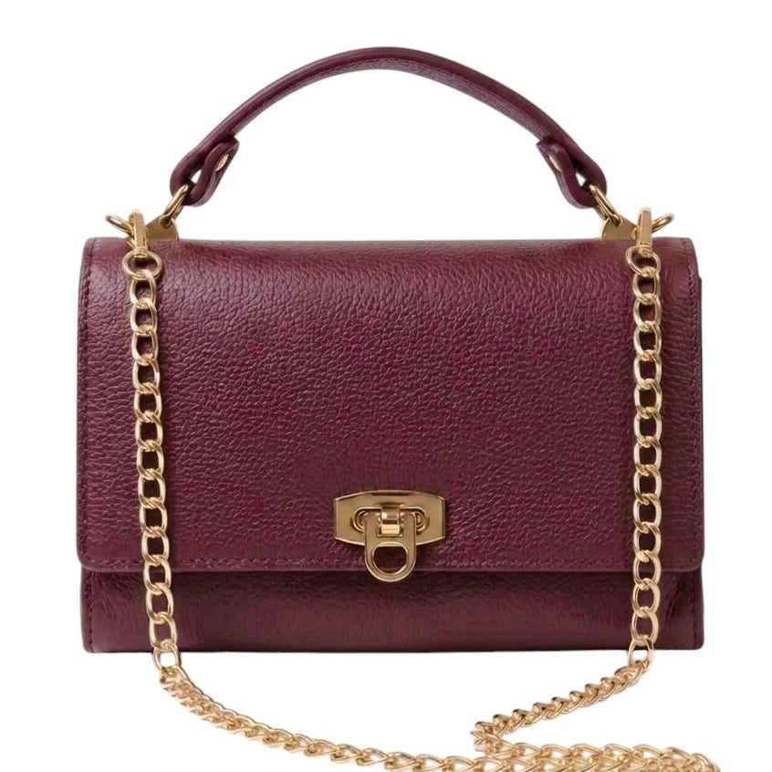 Modarno Borsetta donna a tracolla Livia in vera pelle 23x8x16 cm