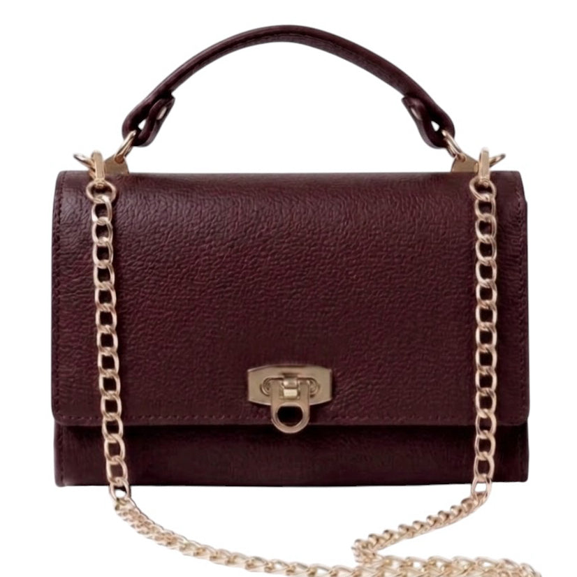 Modarno Borsetta donna a tracolla Livia in vera pelle 23x8x16 cm