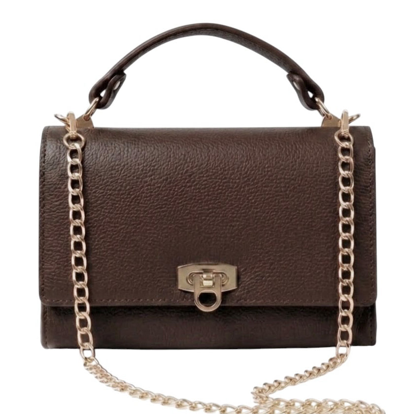 Modarno Borsetta donna a tracolla Livia in vera pelle 23x8x16 cm