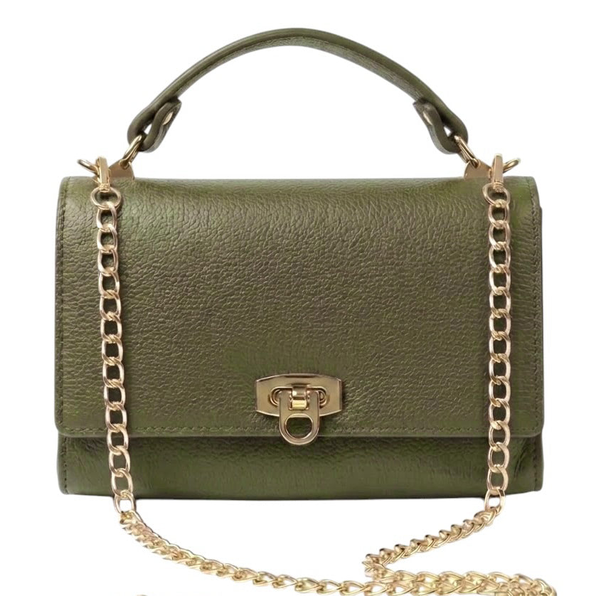 Modarno Borsetta donna a tracolla Livia in vera pelle 23x8x16 cm