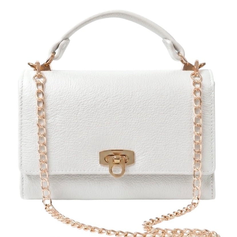 Modarno Borsetta donna a tracolla Livia in vera pelle 23x8x16 cm