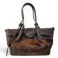 Modarno Borsetta Shopper doppio manico in vera pelle e cavallino lussuoso 33x10x18 cm