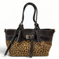 Modarno Borsetta Shopper doppio manico in vera pelle e cavallino lussuoso 33x10x18 cm
