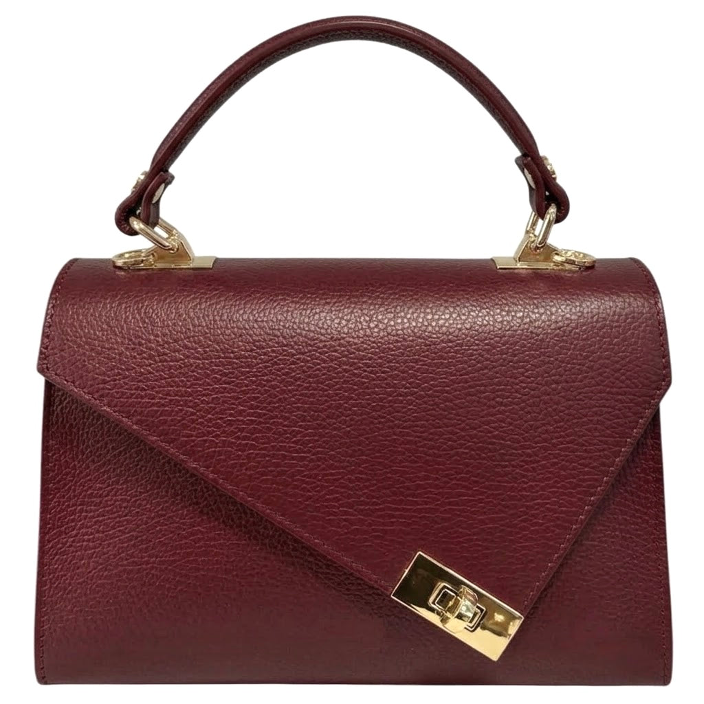 Modarno Borsa donna vera pelle "Marina" a mano e tracolla 24x11x17 cm