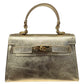 Modarno Borsetta donna "Kelly" in vera pelle Dollaro  21x8x14 cm