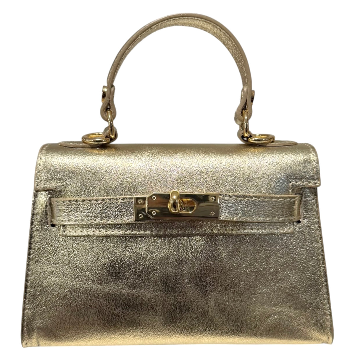 Modarno Borsetta donna "Kelly" in vera pelle Dollaro  21x8x14 cm