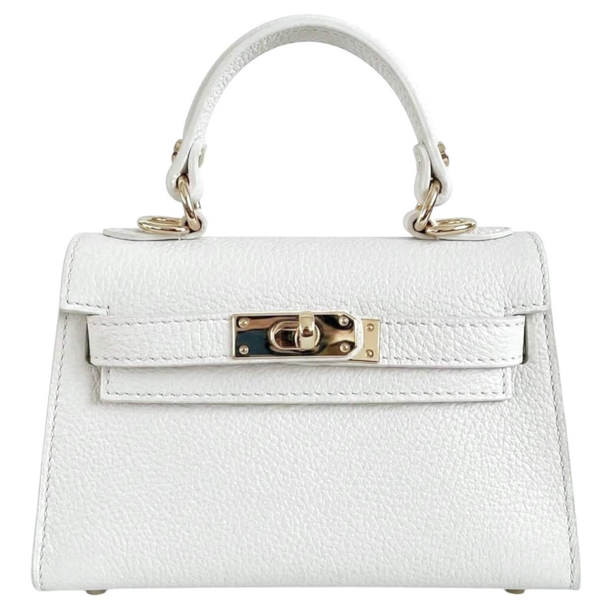 Modarno Borsetta donna "Kelly" in vera pelle Dollaro  21x8x14 cm