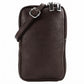 Modarno Piccola Borsa a Tracolla per Cellulare uomo e donna in Vera Pelle 11cm x 2cm x 18cm