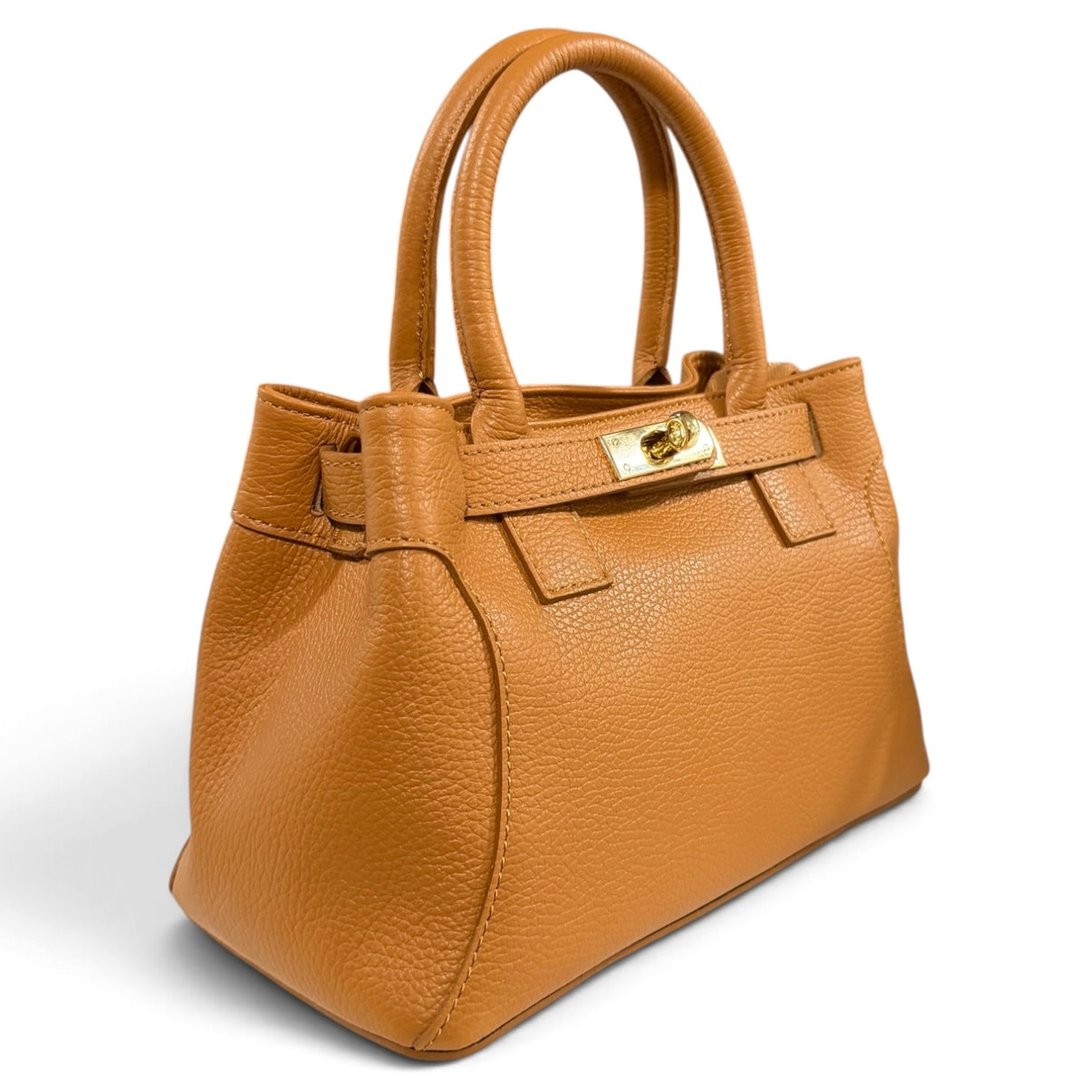 Modarno Borsa donna a mano e tracolla "Mia" in vera pelle 26x14x18 cm