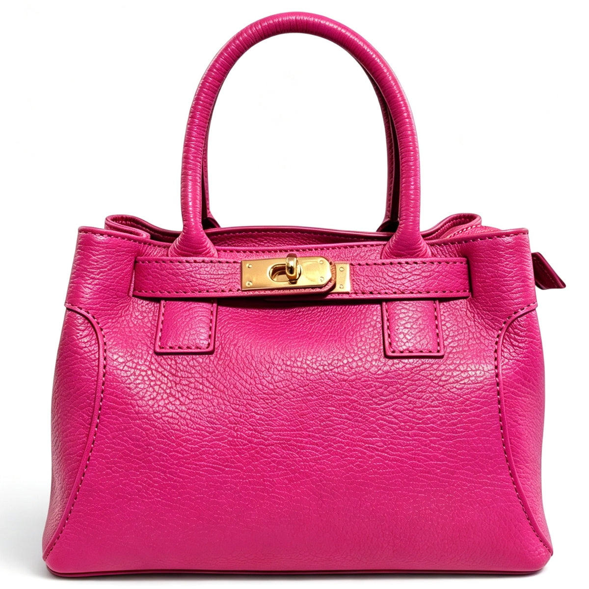 Modarno Borsa donna a mano e tracolla "Mia" in vera pelle 26x14x18 cm