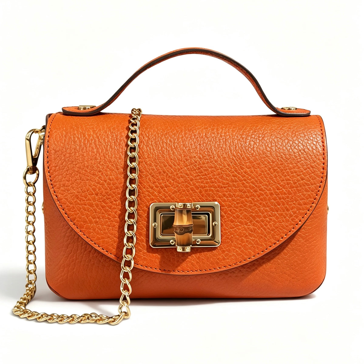 Modarno Borsetta donna Mini Bag in vera pelle 19x9x12 cm