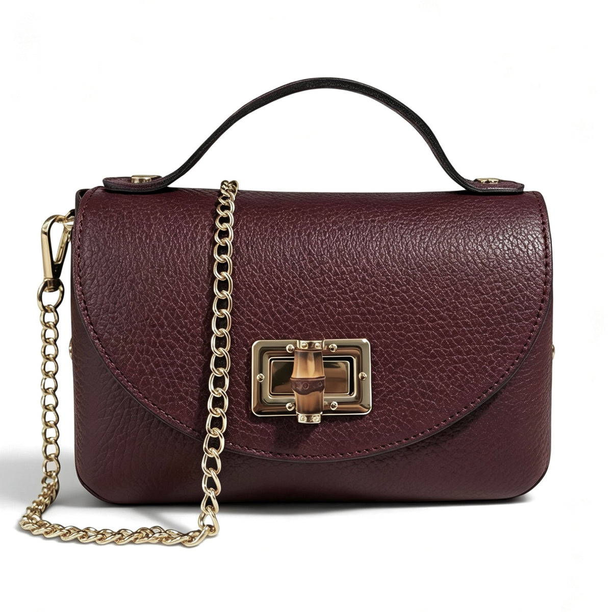 Modarno Borsetta donna Mini Bag in vera pelle 19x9x12 cm