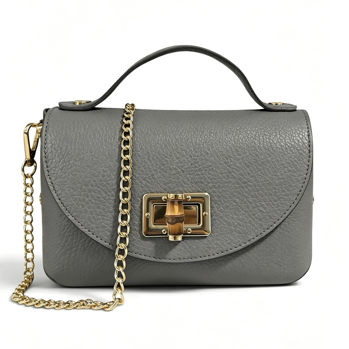 Modarno Borsetta donna Mini Bag in vera pelle 19x9x12 cm