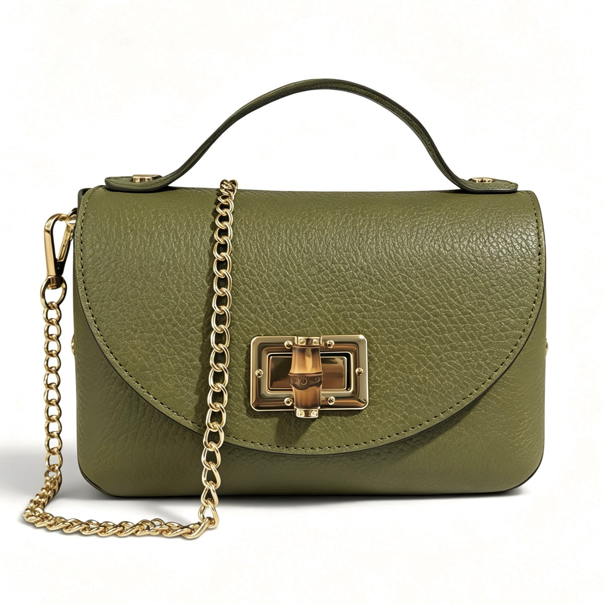 Modarno Borsetta donna Mini Bag in vera pelle 19x9x12 cm