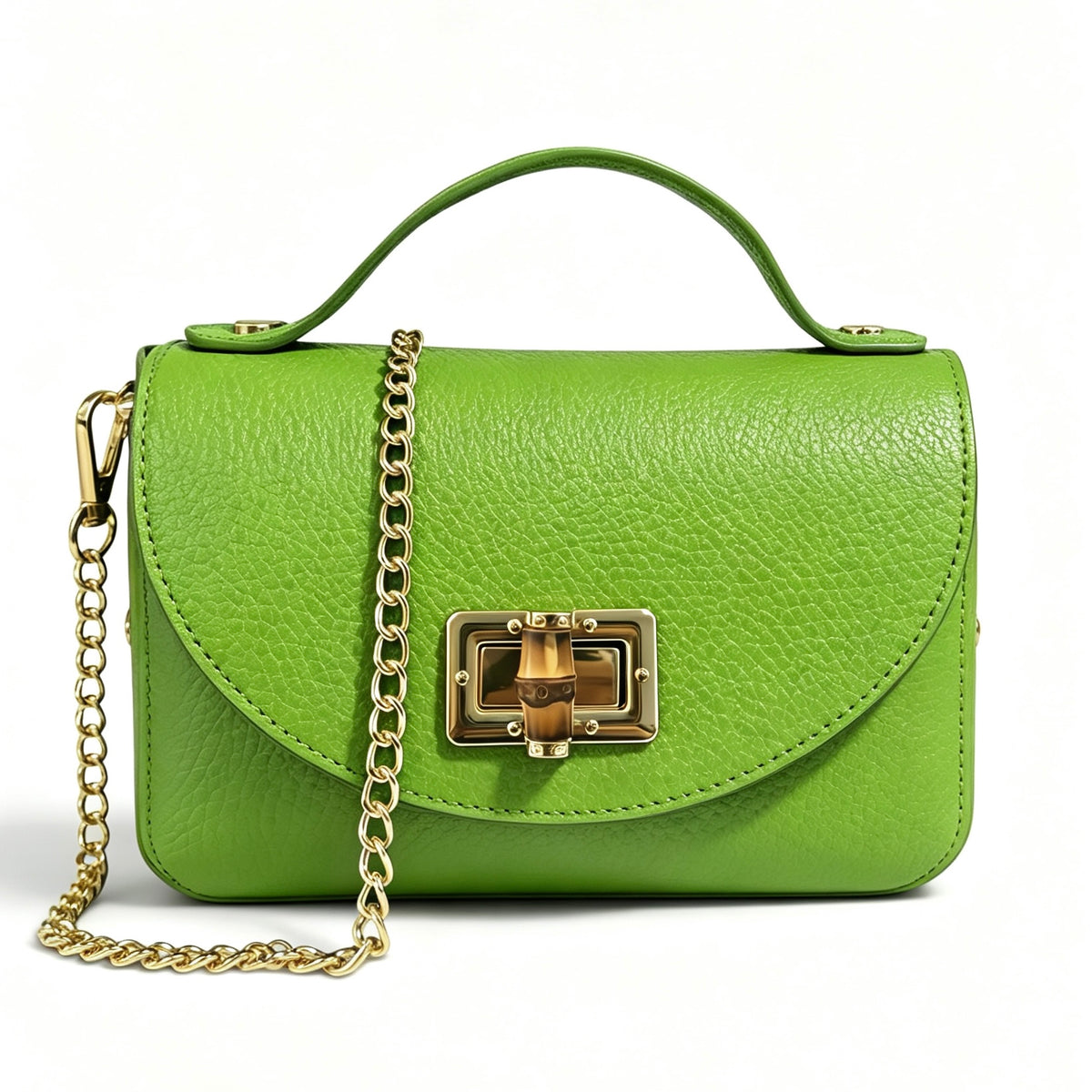 Modarno Borsetta donna Mini Bag in vera pelle 19x9x12 cm