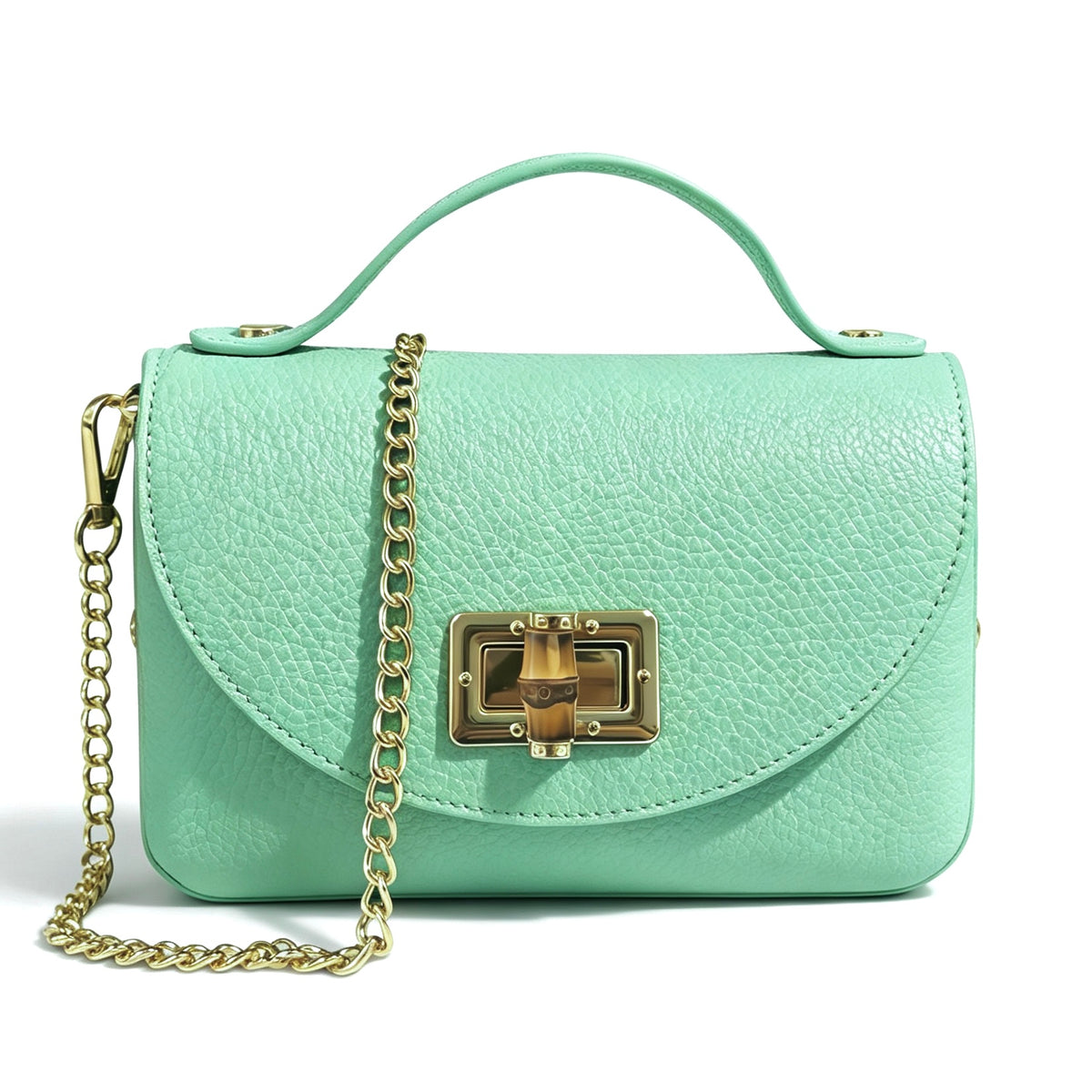 Modarno Borsetta donna Mini Bag in vera pelle 19x9x12 cm
