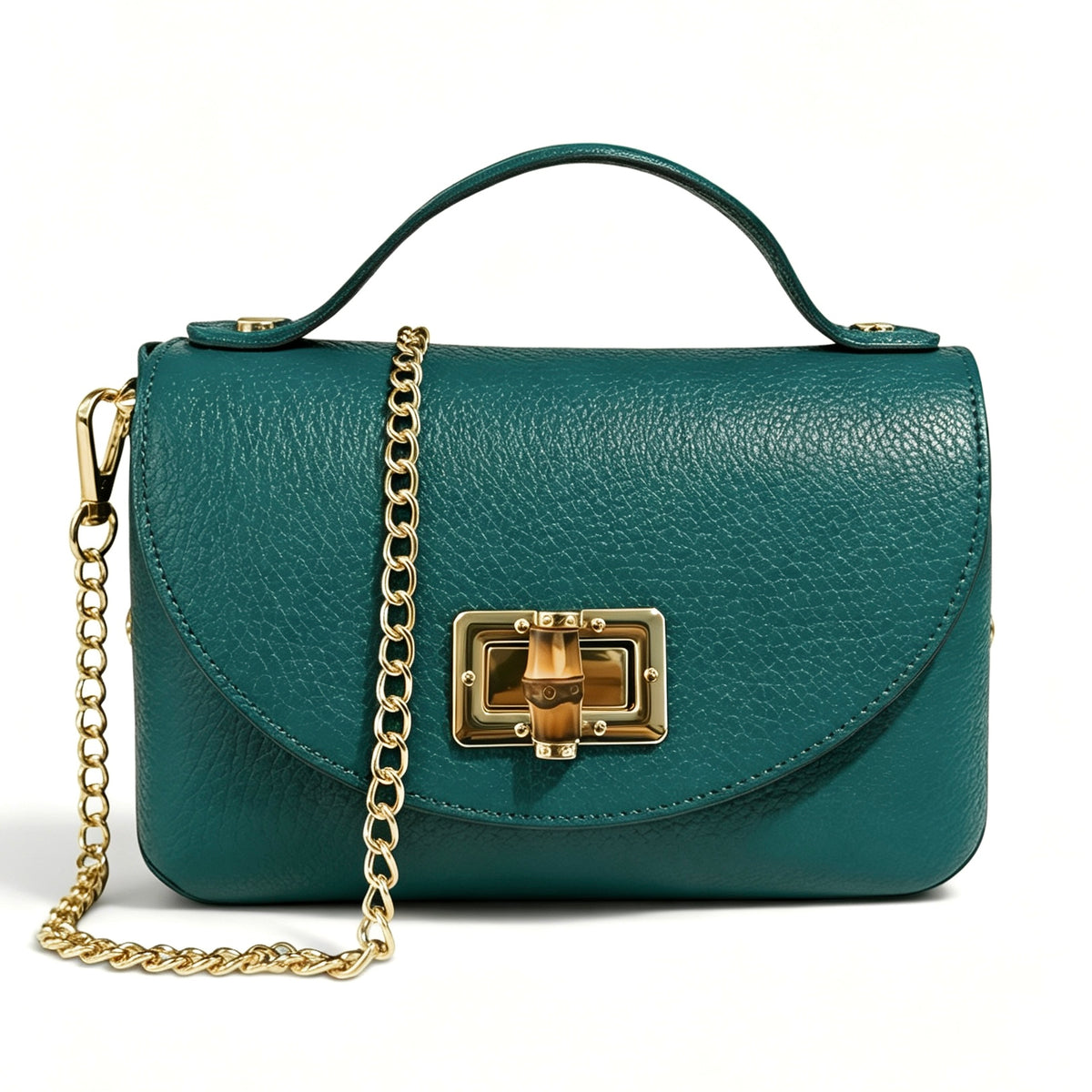 Modarno Borsetta donna Mini Bag in vera pelle 19x9x12 cm