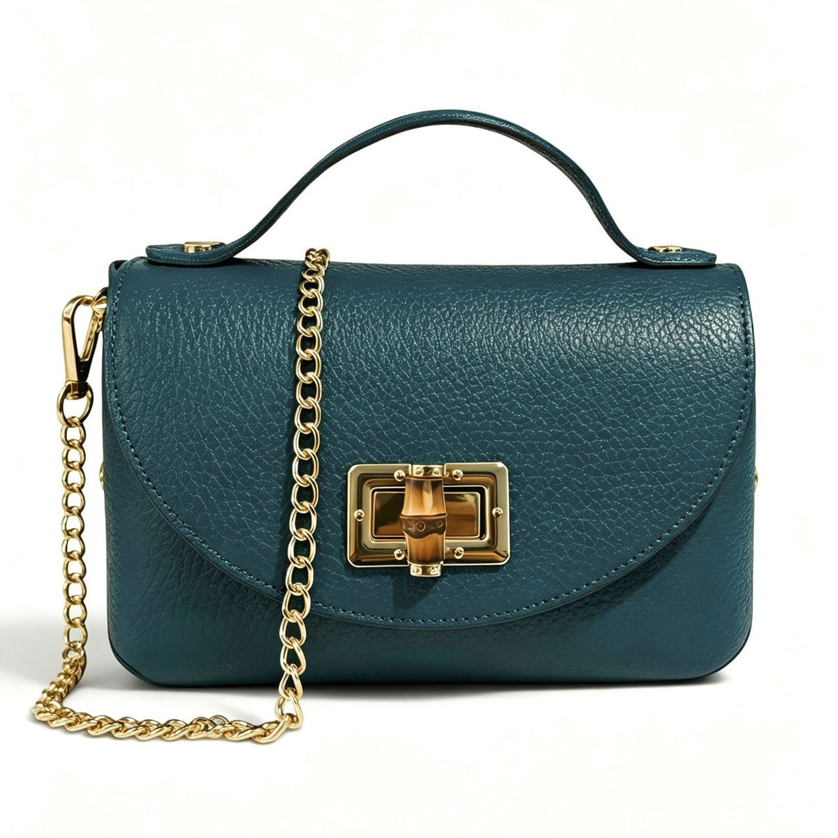 Modarno Borsetta donna Mini Bag in vera pelle 19x9x12 cm