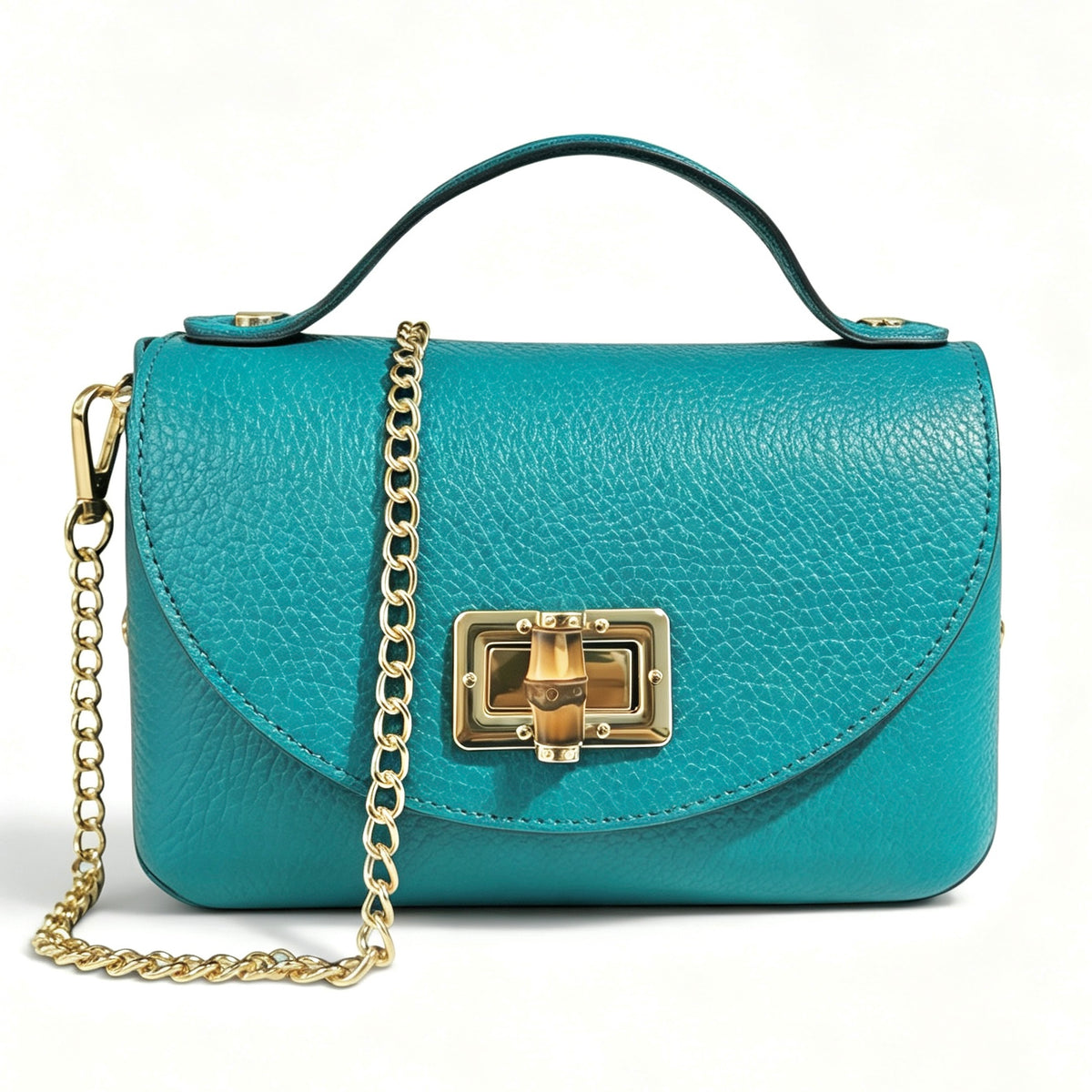 Modarno Borsetta donna Mini Bag in vera pelle 19x9x12 cm