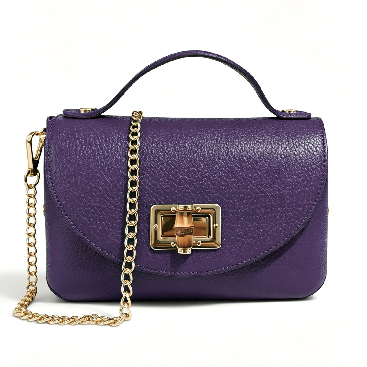 Modarno Borsetta donna Mini Bag in vera pelle 19x9x12 cm