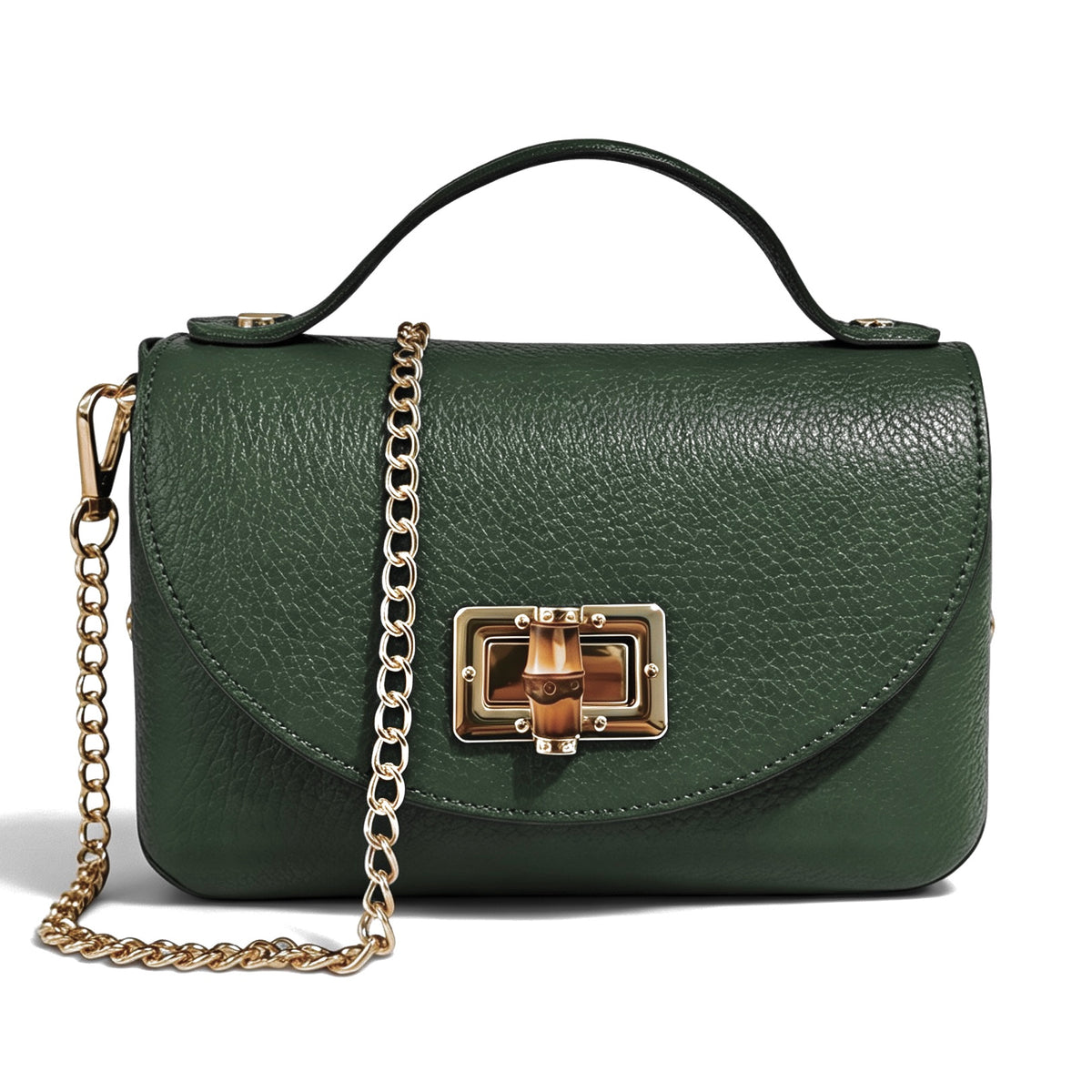 Modarno Borsetta donna Mini Bag in vera pelle 19x9x12 cm