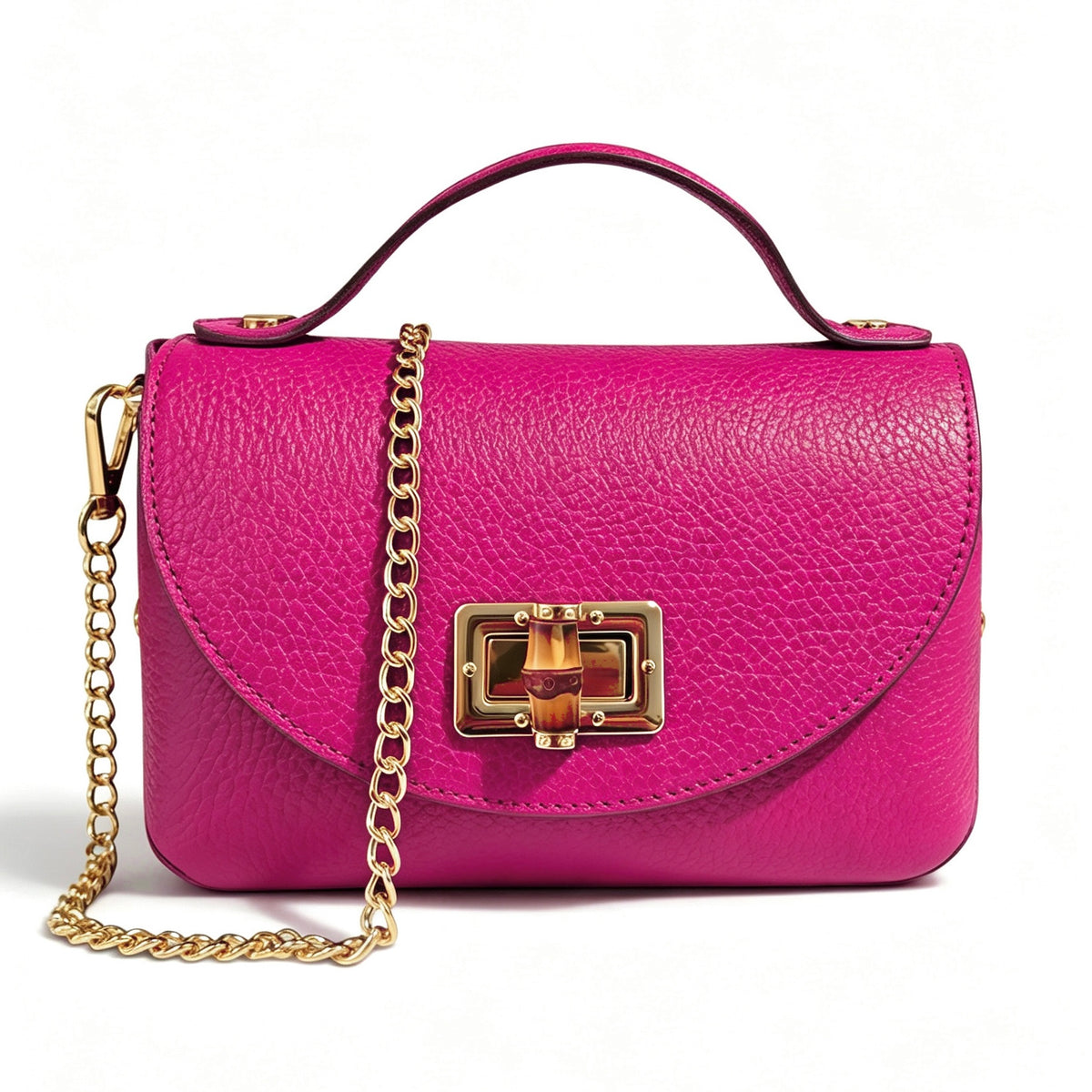 Modarno Borsetta donna Mini Bag in vera pelle 19x9x12 cm