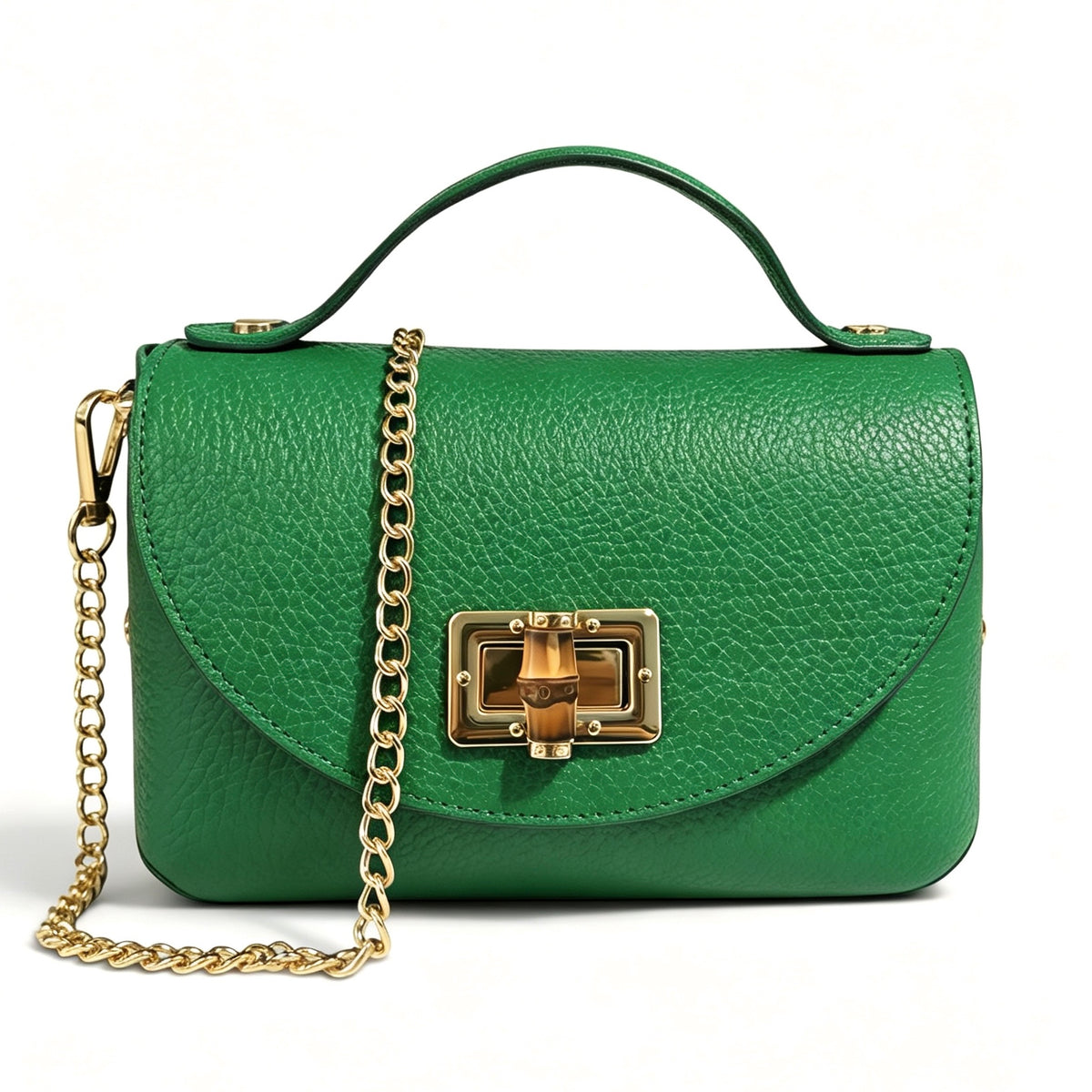 Modarno Borsetta donna Mini Bag in vera pelle 19x9x12 cm
