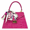 Modarno Borsa donna stampa cocco a trapezio in vera pelle 28x10x17 cm