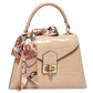 Modarno Borsa donna stampa cocco a trapezio in vera pelle 28x10x17 cm