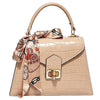 Modarno Borsa donna stampa cocco a trapezio in vera pelle 28x10x17 cm