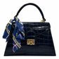 Modarno Borsa donna stampa cocco a trapezio in vera pelle 28x10x17 cm