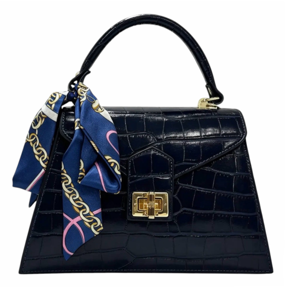 Modarno Borsa donna stampa cocco a trapezio in vera pelle 28x10x17 cm