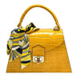Modarno Borsa donna stampa cocco a trapezio in vera pelle 28x10x17 cm