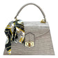 Modarno Borsa donna stampa cocco a trapezio in vera pelle 28x10x17 cm