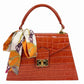 Modarno Borsa donna stampa cocco a trapezio in vera pelle 28x10x17 cm