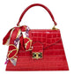Modarno Borsa donna stampa cocco a trapezio in vera pelle 28x10x17 cm