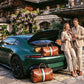 Modarno Borsone viaggio in pelle da uomo e donna borsa viaggio borsa sport bandiera Italiana borsa viaggio vera pelle Made in Italy