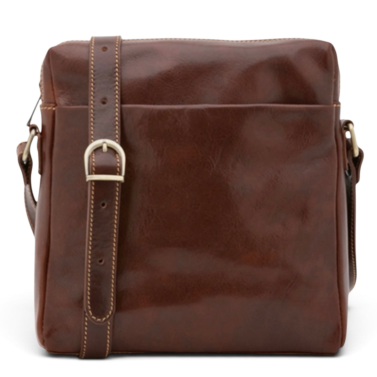 Modarno Borsa Uomo a tracolla in vera pelle Bovina 25x6x26 cm