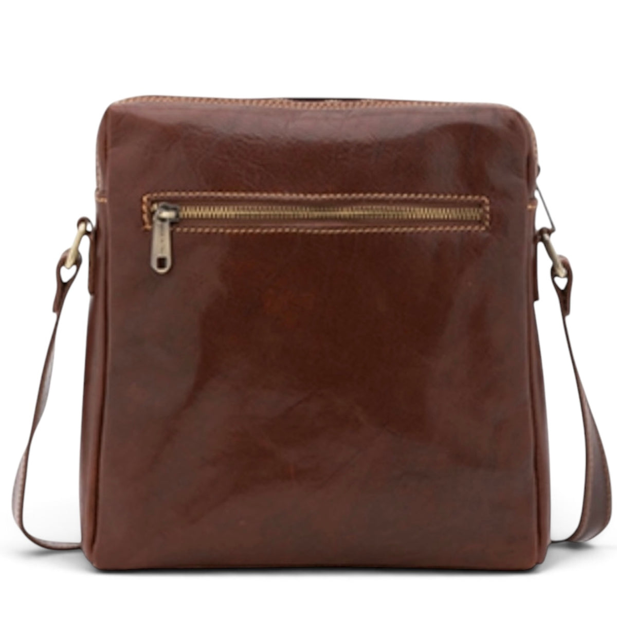 Modarno Borsa Uomo a tracolla in vera pelle Bovina 25x6x26 cm