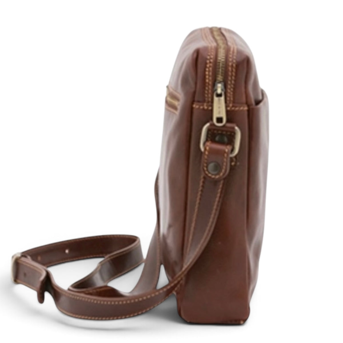 Modarno Borsa Uomo a tracolla in vera pelle Bovina 25x6x26 cm