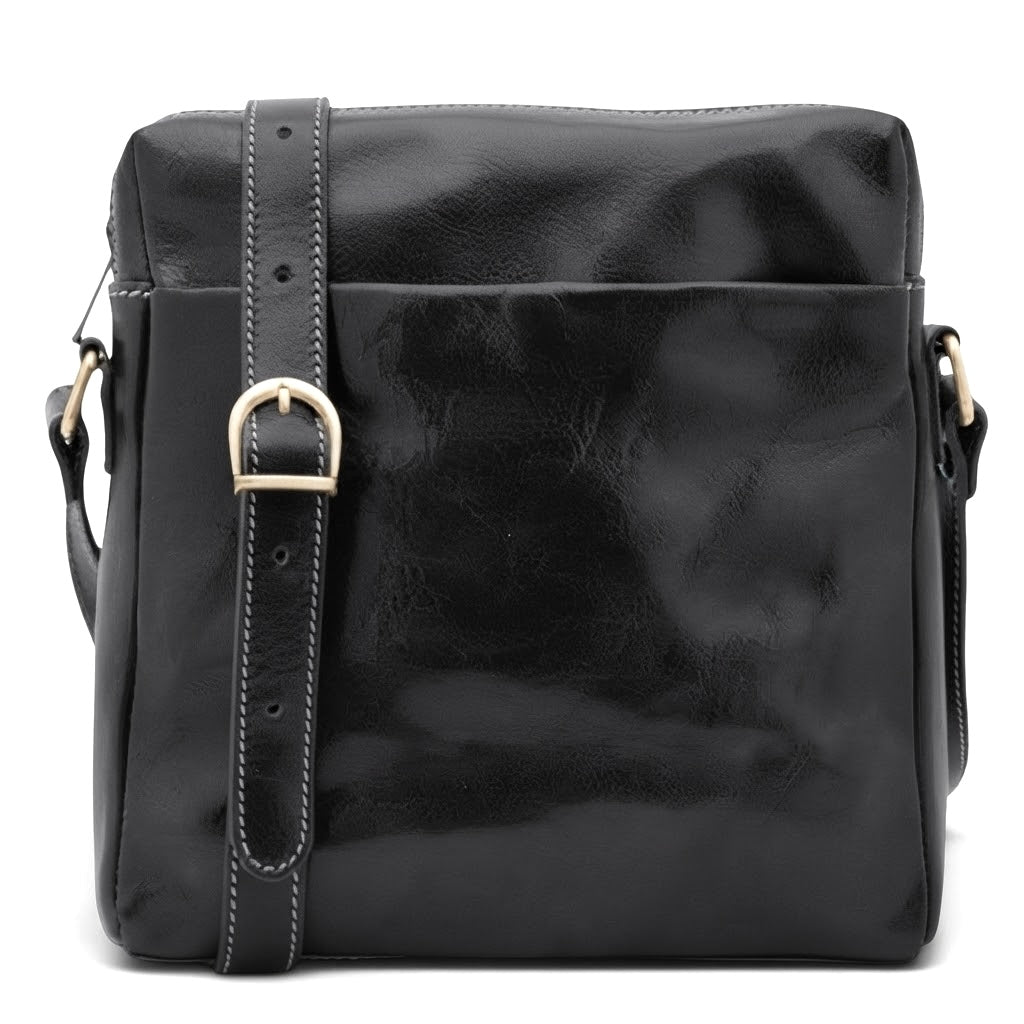 Modarno Borsa Uomo a tracolla in vera pelle Bovina 25x6x26 cm