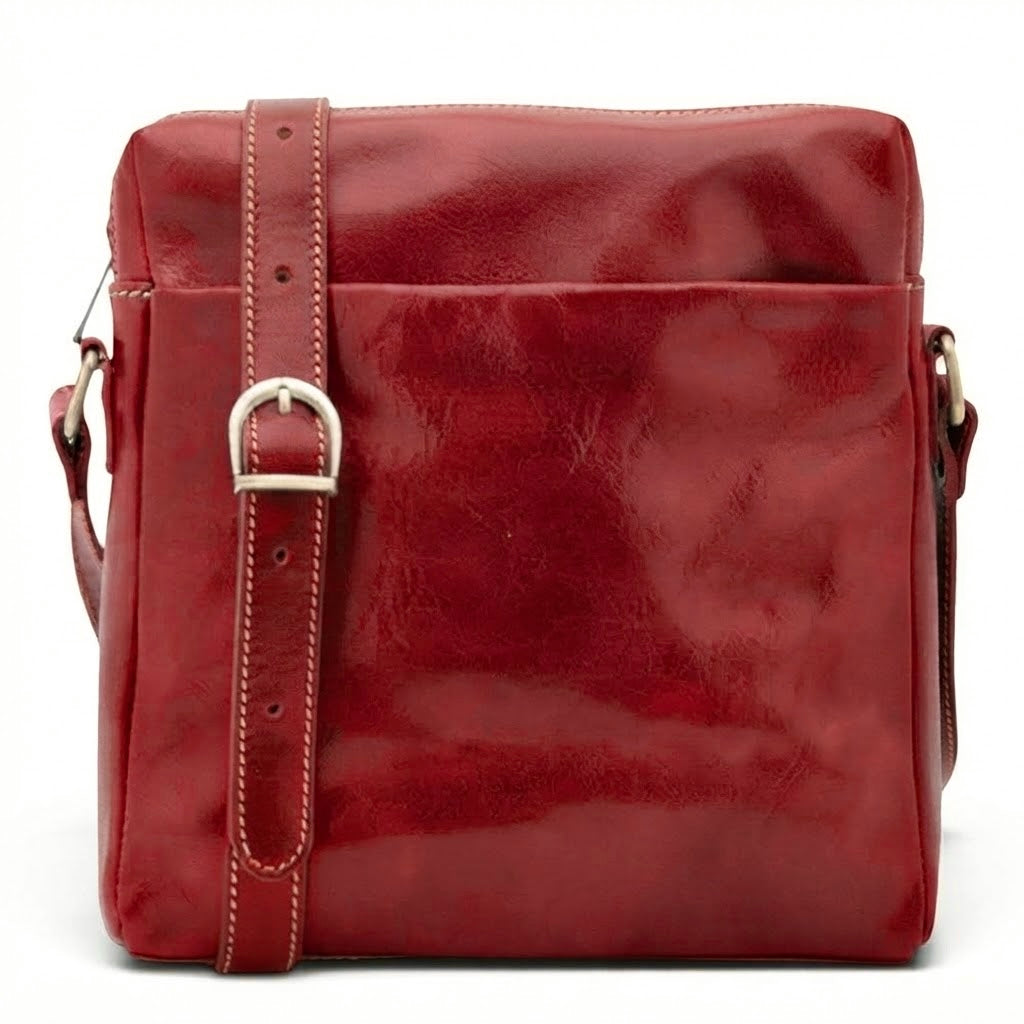 Modarno Borsa Uomo a tracolla in vera pelle Bovina 25x6x26 cm