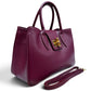 Modarno Borsa donna a mano Ginevra in vera pelle 35x18x24 cm